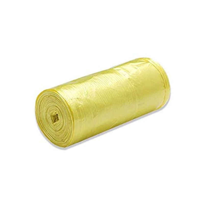 SOFY'S sacchi busta pattumiera chiudi facile con maniglia 55x70 giallo  rotolo 15 pezzi  8053830881266