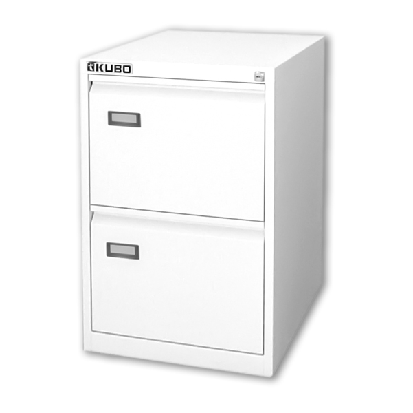 Classificatore 2 cassetti, 46x62x73cm, monoblocco in lamiera, con serratura  colore bianco - C924302