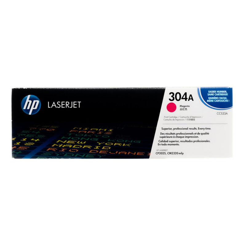CC533A Toner magenta per COLOR LASERJET CP 2025 (2.800pg) 304A  C92H33440