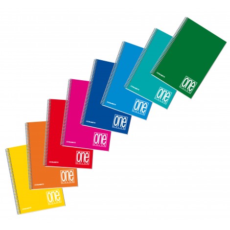 Blasetti One Color – Quaderno spiralato senza fori laterali per archivio, A5, 80gr, 1R righe, 120 pagine – Prezzo singolo, ord. minimo 5pz – 1299 - C92BS0025