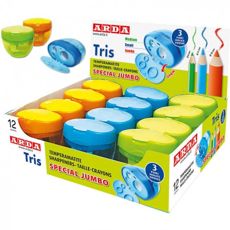 Temperamatite con serbatoio, 3 fori - 1pz