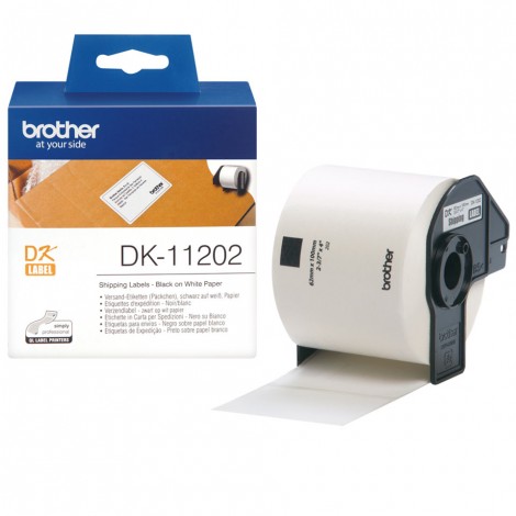 Brother DK11202 Rotolo 300 etichette adesive multiuso (62mmx100mm) 1rot. - C92B10002