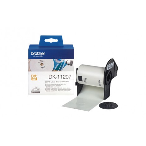 Brother DK11207 100 etichette adesive, per CD/DVD, Ø50mm - 1pz - C92B10020