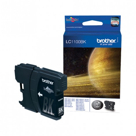 Brother LC1100BK Cartuccia inchiostro nero per MFC 6490CW (450pg) 1pz - C92B21045