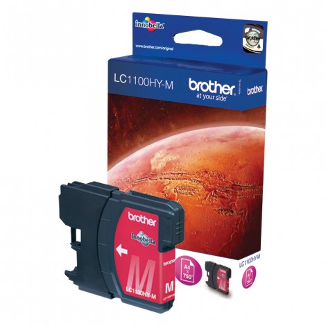 Brother LC1100HYM Cartuccia inchiostro magenta per MFC 6490CW (750pg) 1pz - C92B21055