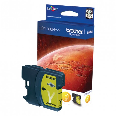 Brother LC1100HYY Cartuccia inchiostro giallo per MFC 6490CW (750pg) 1pz - C92B21056