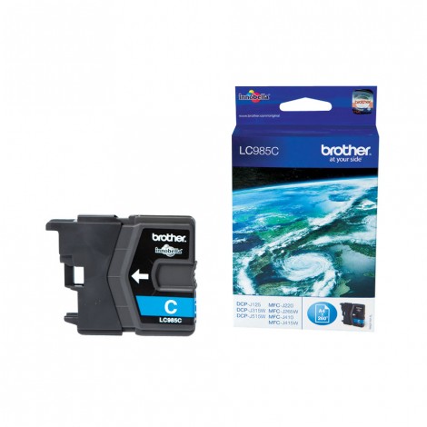 Brother LC985C Cartuccia inchiostro ciano per MFC J410 (260pg) 1pz - C92B21061
