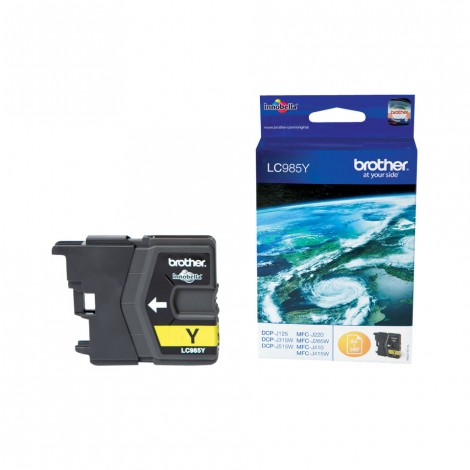 Brother LC985Y Cartuccia inchiostro giallo per MFC J410 (260pg) 1pz - C92B21063