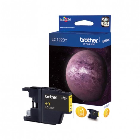 Brother LC1220Y Cartuccia inchiostro giallo per DCP J525W (300pg) 1pz - C92B21078