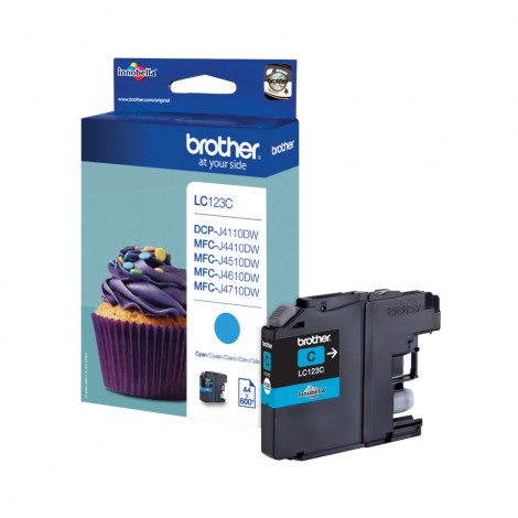 Brother LC123C Cartuccia inchiostro ciano per MFC J4510DW (600pg) 1pz - C92B21081