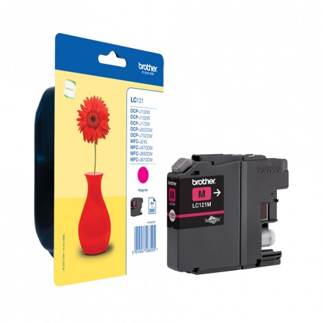 Brother LC121M Cartuccia inchiostro magenta per MFC J650DW (300pg) 1pz - C92B21091
