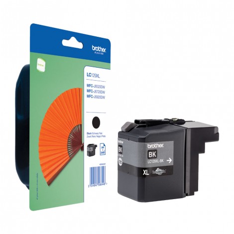 Brother LC129XLBK Cartuccia inchiostro nero per MFC J6520DW (2.400pg) 1pz - C92B21095