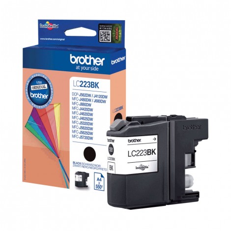 Brother LC223BK Cartuccia inchiostro nero per MFC J4620DW (550pg) 1pz - C92B21097