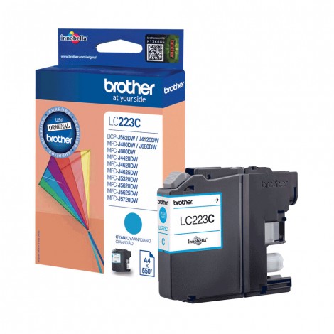 Brother LC223C Cartuccia inchiostro ciano per MFC J4620DW (550pg) 1pz - C92B21098