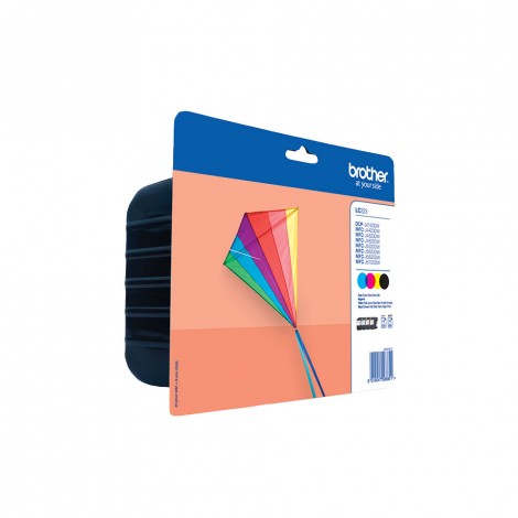 Brother LC223VALBP Cartuccia inchiostro nero, ciano, magenta e giallo per MFC J4620DW (4x550pg) 1Conf. - C92B21100