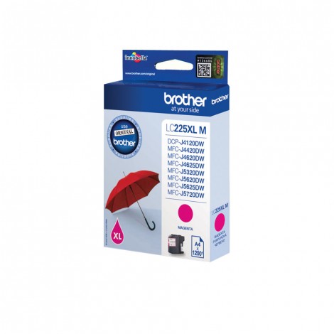 Brother LC225XLM Cartuccia inchiostro magenta per MFC J4620DW (1.200pg) 1pz - C92B21103