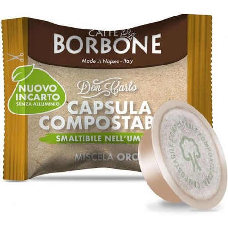 Borbone 50 capsule miscela oro (il vero espresso napoletano), compatibili con macchine Lavazza A Modo Mio