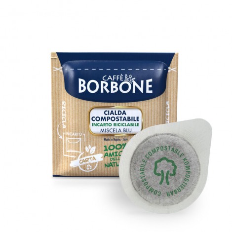 Borbone 50 cialde miscela blu (ottimo livello di tostatura e dal giusto dosaggio tra Arabica e Robusta), filtro in carta ESE 44mm