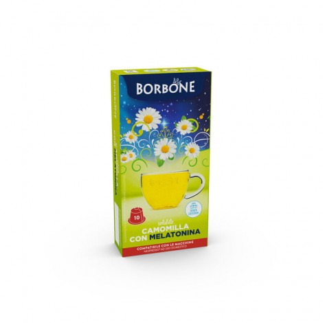 10 capsule bevanda solubile camomilla e melatonina, compatibili con macchine Nespresso