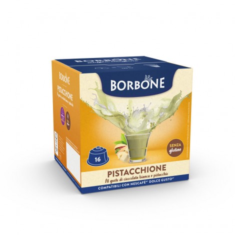 16 capsule bevanda solubile al gusto cioccolata bianca e pistacchio, compatibili con macchine Nescafè