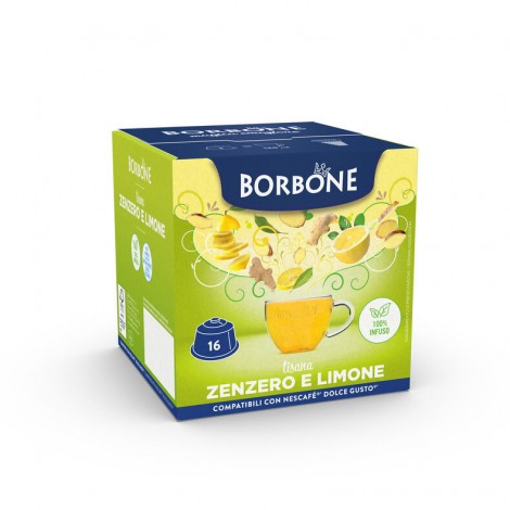 16 capsule tisana zenzero e limone in foglie, compatibili con macchine Nescafè