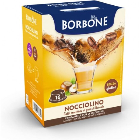 16 capsule bevanda solubile al gusto nocciolino, compatibili con macchine Lavazza A Modo Mio