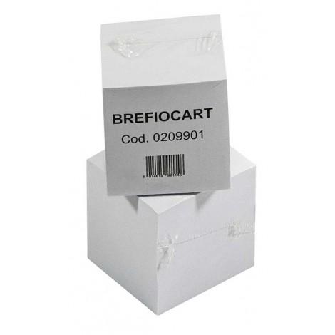 Brefiocart Cubo memo collato, NON ADESIVO, 1224 fogli, 90x90mm, colore bianco - 1pz - 0209901