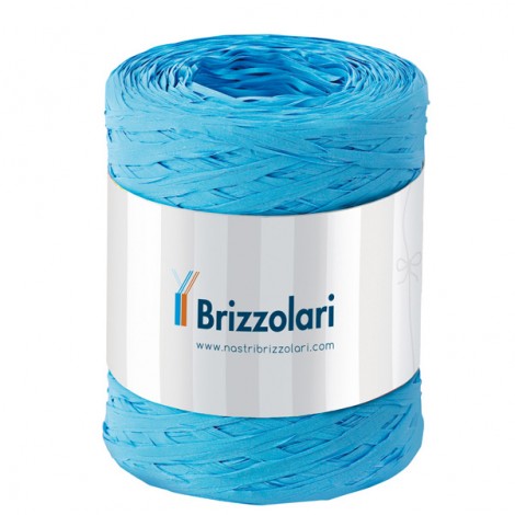 Nastro rafia sintetica 5mm x 200mt colore azzurro