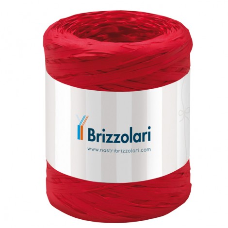 Nastro rafia sintetica 5mm x 200mt colore rosso