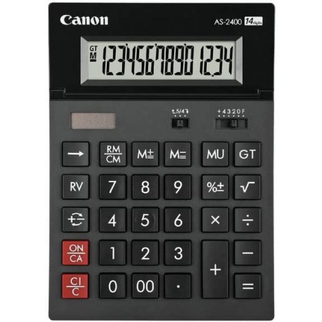 Calcolatrice da tavolo AS-2400, display 14 cifre