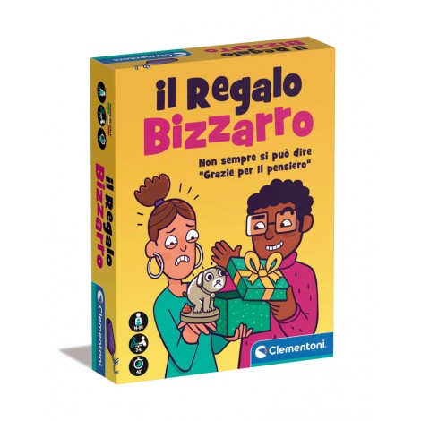 Un Party game di carte con i regali più bizzarri che potrete mai ricevere! Qual è il regalo più disgustoso / elegante / inutile fra tutti? Cosa vorresti per la tua Laurea? In questo gioco puoi ricevere qualsiasi cosa. Un gioco in cui l`humor la fa da padrone.