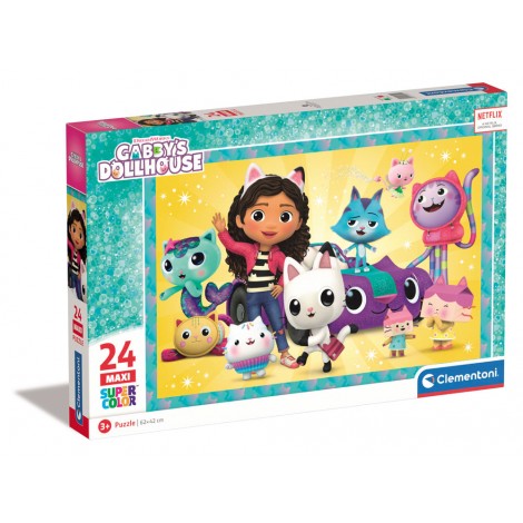 Gabby`s Dollhouse - Puzzle 24pz maxi (dimensione puzzle 62x42cm)