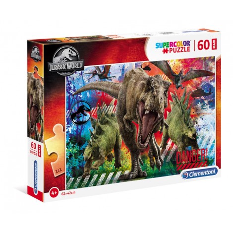 Jurassic World - Puzzle 60pz maxi (dimensione puzzle 62x42cm)