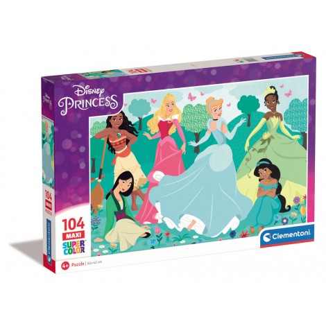 Principesse Disney - Puzzle 104pz maxi (dimensioni puzzle 62x42cm)