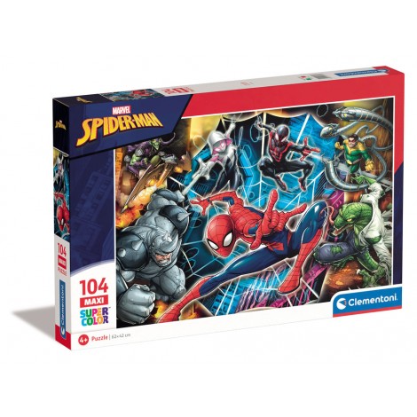 SpiderMan - Puzzle 104pz maxi (dimensioni puzzle 62x42cm)