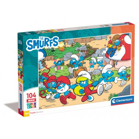 I Puffi - Puzzle 104pz maxi (dimensioni puzzle 62x42cm)