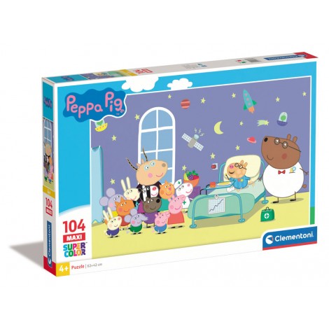 Peppa Pig - Puzzle 104pz maxi (dimensioni puzzle 62x42cm)