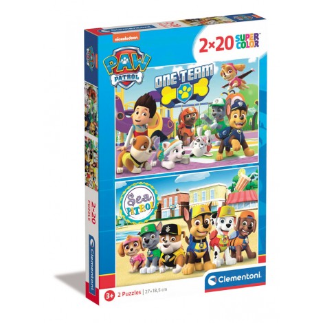 Paw Patrol - Puzzle 2x20pz (dimensione puzzle 27x18cm)