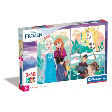 Frozen 2 - Puzzle 3x48pz (dimensione puzzle 27x18cm)