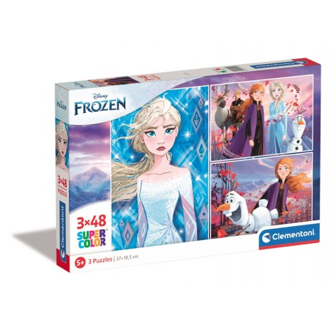 Frozen 2 - Puzzle 3x48pz (dimensione puzzle 27x18cm)