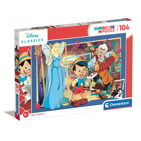 Pinocchio - Puzzle 104pz super (dimensione puzzle 48,5x33,5cm)