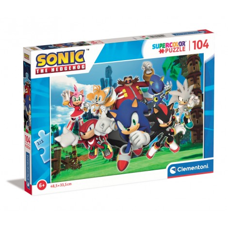 Sonic - Puzzle 104pz super (dimensione puzzle 48,5x33,5cm)