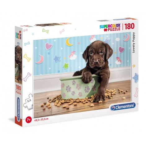 Lovely Puppy - Puzzle 180pz super (dimensione puzzle 48,5x33,5cm)
