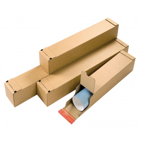 Tubo fustellato in cartone A0, impilabili, dimensioni interne 86x10,8x10,8cm