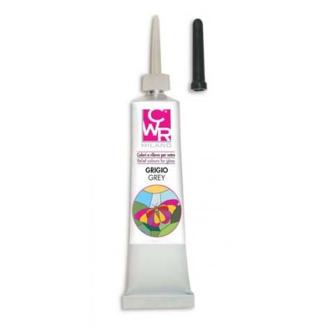Finto piombo non rimovibile, ideale per tracciare i contorni dei disegni su vetro, plexiglass, plastica 20ml