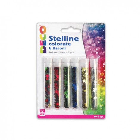 Stelline metallizzate in flaconi da 12ml