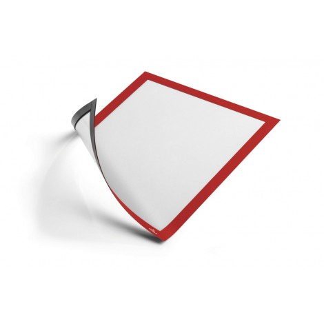Cornice espositiva a fissaggio magnetico A4 colore rosso