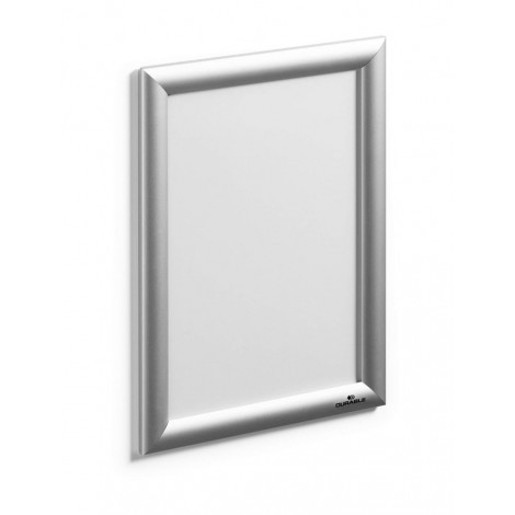 Robusta cornice a scatto in alluminio anodizzato, profili con apertura a cerniera, foglio di protezione resistente ai raggi UV antiriflesso. Kit di montaggio incluso: viti, tasselli e quattro bande biadesive