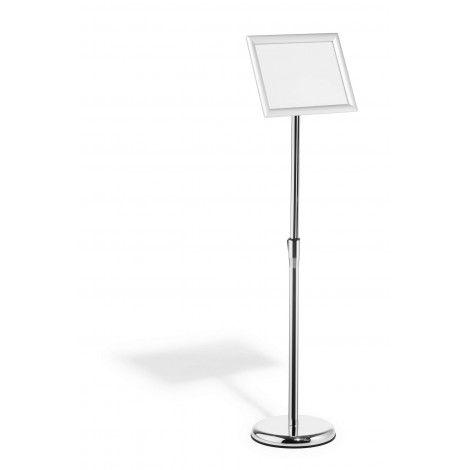 Espositore da pavimento con cornice a scatto in alluminio A4