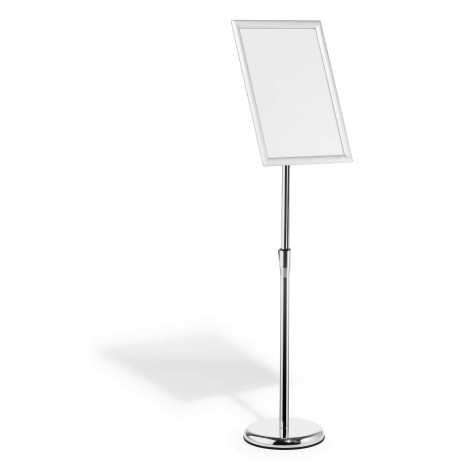 Espositore da pavimento con cornice a scatto in alluminio A3